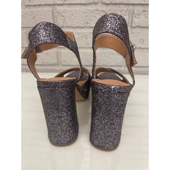 Madden Girl Cherre Shimming Women Pump Chunky Heels Size 9 - Picture 8 of 11